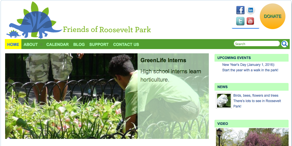friends of roosevelt park home page